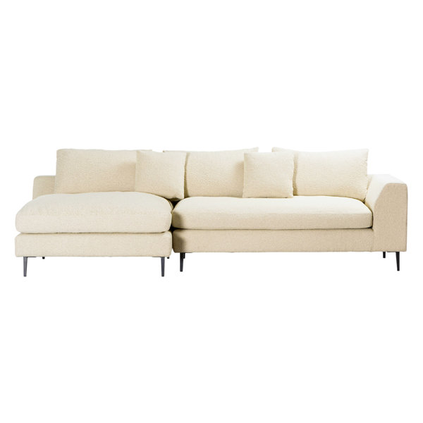 Dovetail Furniture 2 Piece Upholstered Sectional Perigold